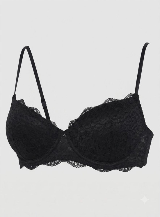 Infiore 3001 Reggiseno con Ferretto in pizzo a balconcino Imbottito