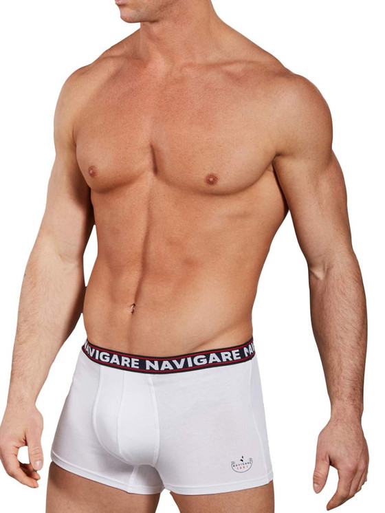 6 Pezzi Boxer Uomo Navigare 322 con Elastico Esterno in Cotone Elasticizzato