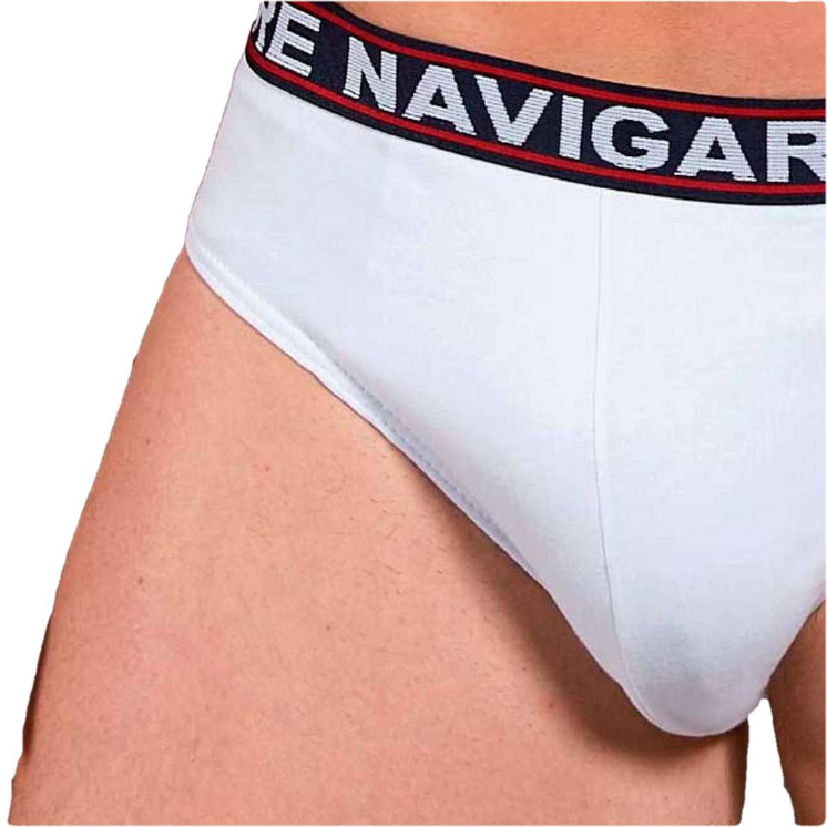 6 Pezzi Slip Uomo Navigare 324 con Elastico Esterno in Cotone Elasticizzato