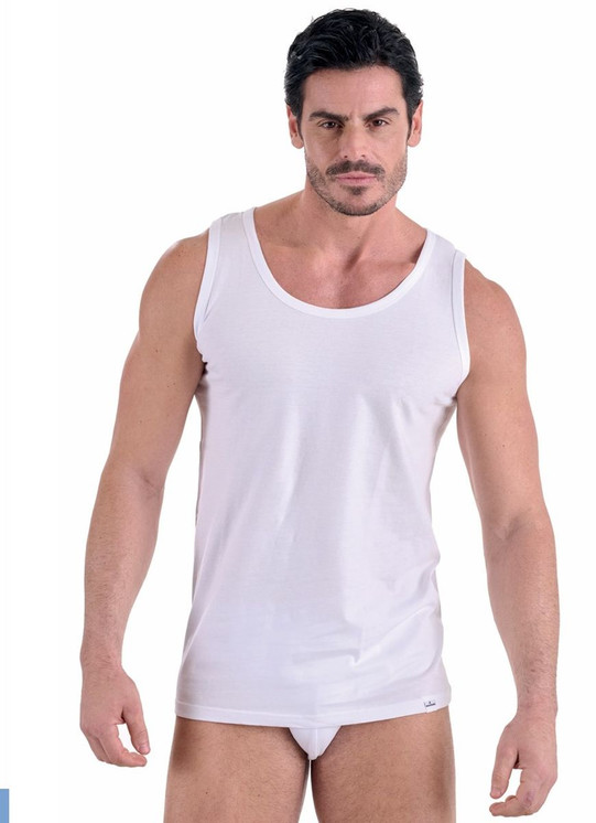 Navigare (pacco da 3) Canotta Uomo Spalla Larga in Cotone Jersey 511