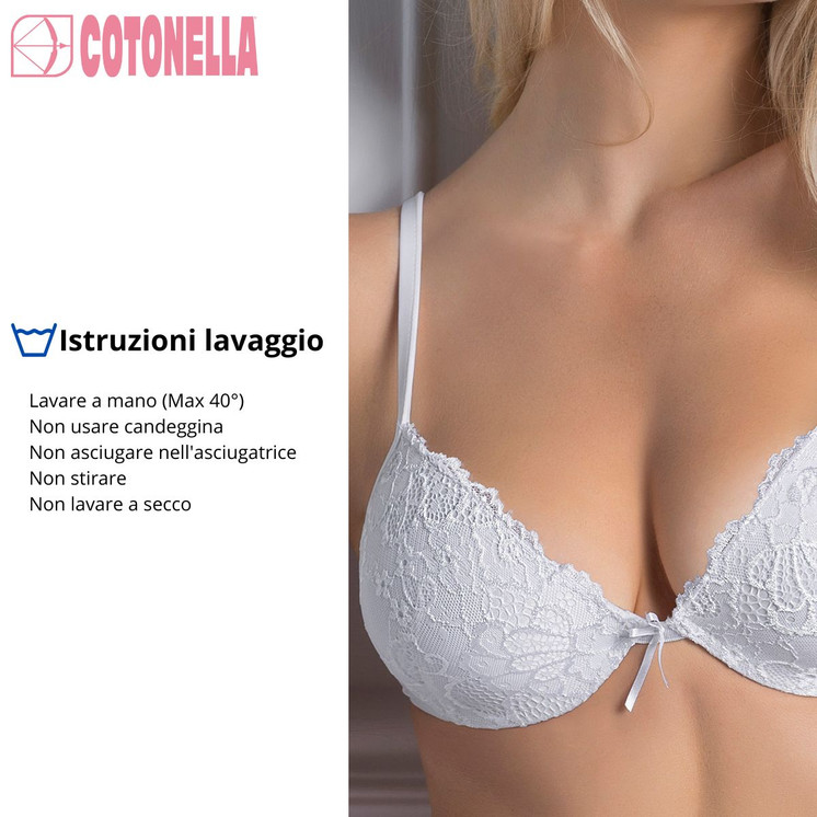 Reggiseno Pushup con Ferretto in pizzo  Cotonella Daniela Cd023