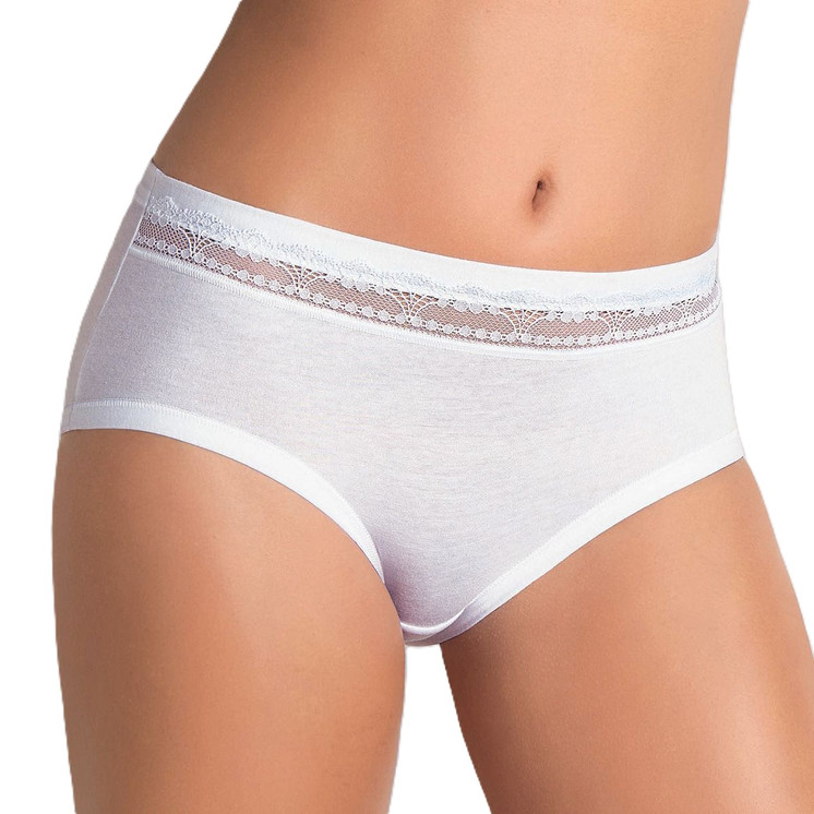 12 Pezzi Slip Donna L'Altra Cotonella GD168 Midi con inserti in pizzo