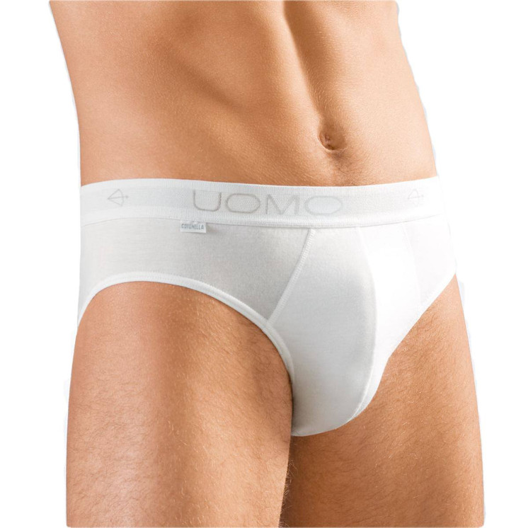 3 Pezzi Slip Uomo Cotonella 8300S con Elastico Esterno Cotone Bielastico