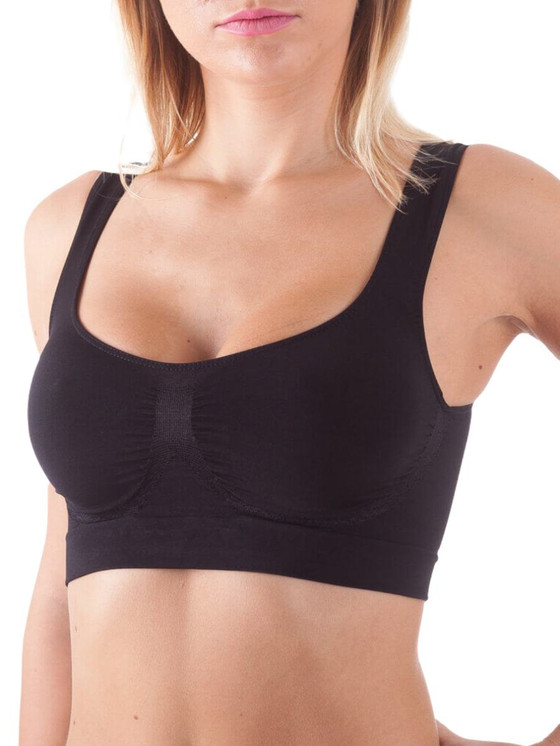 BELLISSIMA Top Imbottito Donna in Microfibra con Coppe removibili  140
