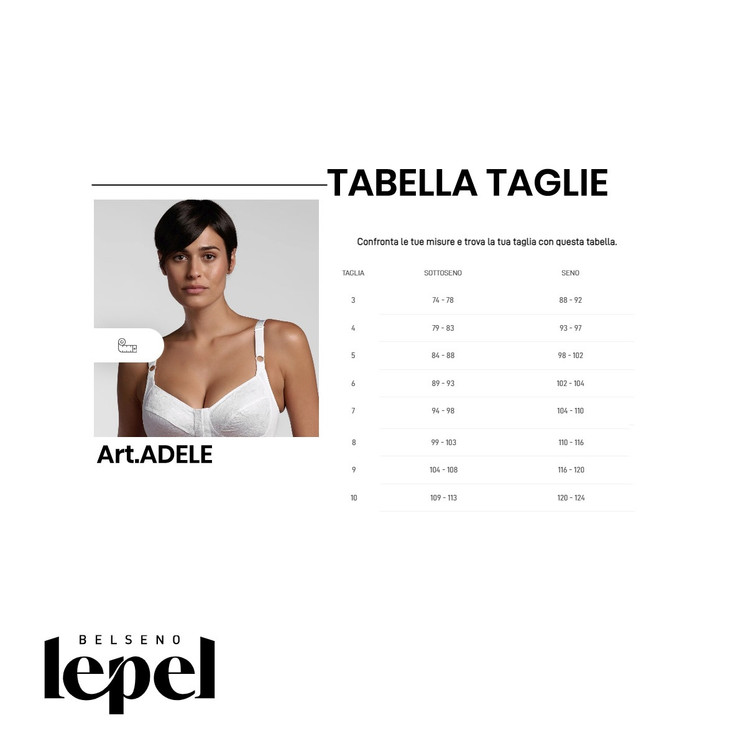 Lepel Adele Reggiseno Senza Ferretto Con Apertura Davanti