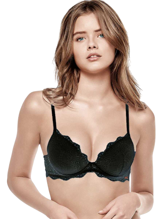 INFIORE Reggiseno Donna Push Up Imbottito in pizzo con Ferretto +1 Taglia  3000