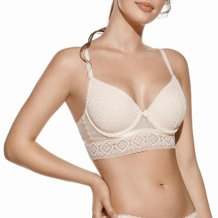 Creaciones Selene Lydia Reggiseno Donna in Pizzo con Ferretto (Coppa B)