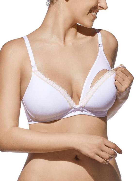 SELENE Reggiseno Donna per Allattamento con Inserti in Pizzo (Coppa C) Jasmina