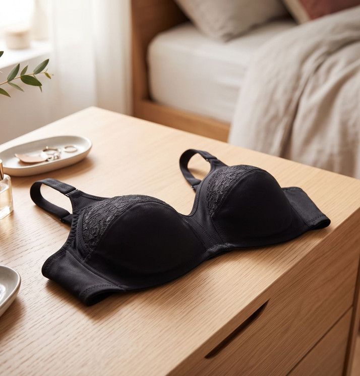Gios 985 Reggiseno Donna Foderato con Inserti in Morbido Pizzo (Coppa B)