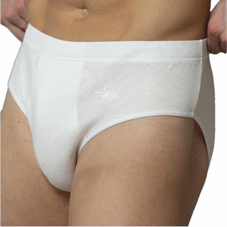 6 Slip Uomo Garda 926 Maxi Fianco Alto Elastico Interno in Cotone Mercerizzato