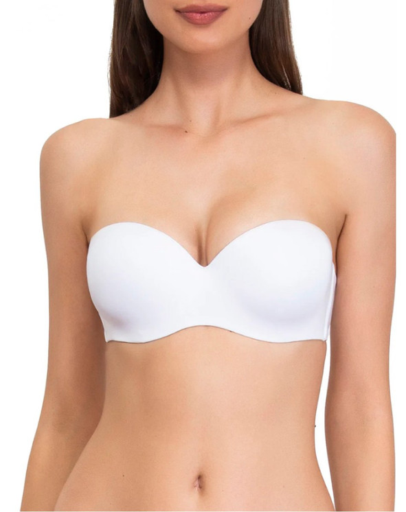 SIèLEI Reggiseno Fascia in Microfibra Lucida Con Ferretto Coppa B-C Art. 1580