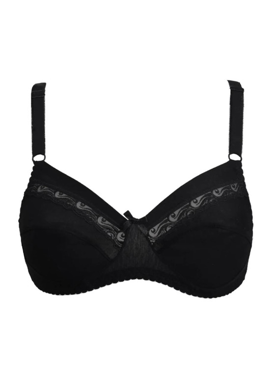 SIèLEI Reggiseno Donna Senza ferretto in Cotone Ricamato Coppa B Art. 90