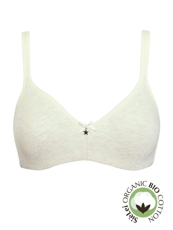 SIèLEI Reggiseno Senza Ferretto e Senza Imbottitura in Cotone Bio Coppa B Art. 1450