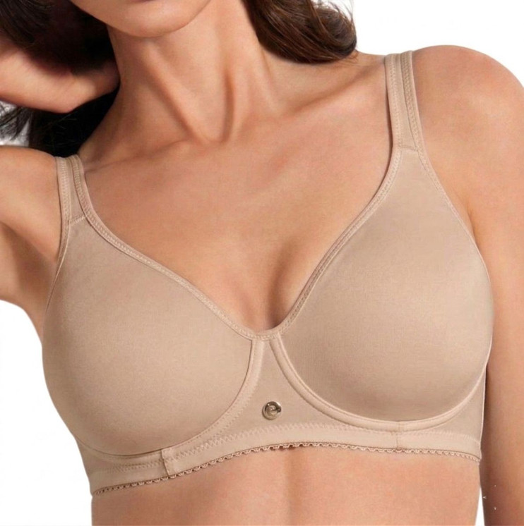 SIèLEI Reggiseno liscio Senza Ferretto in Microfibra Elastica Coppa B-C Art. 964