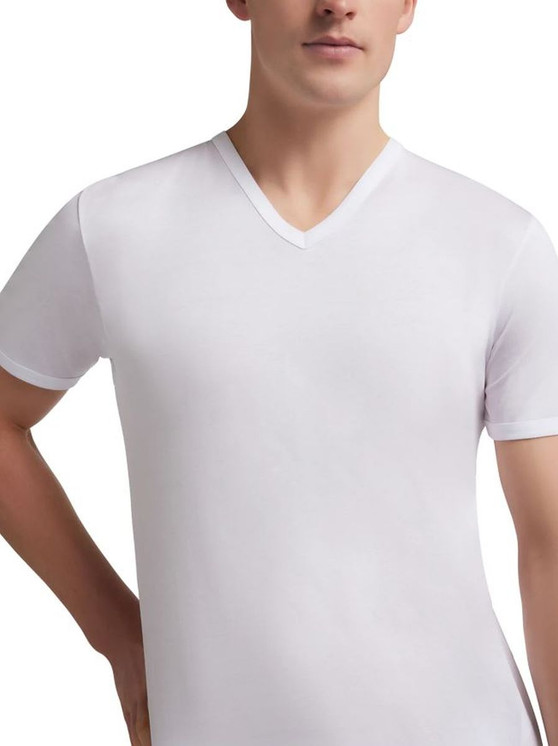 Maglia Uomo Liabel 03050 53 Mezza Manica scollo a V in filo di scozia