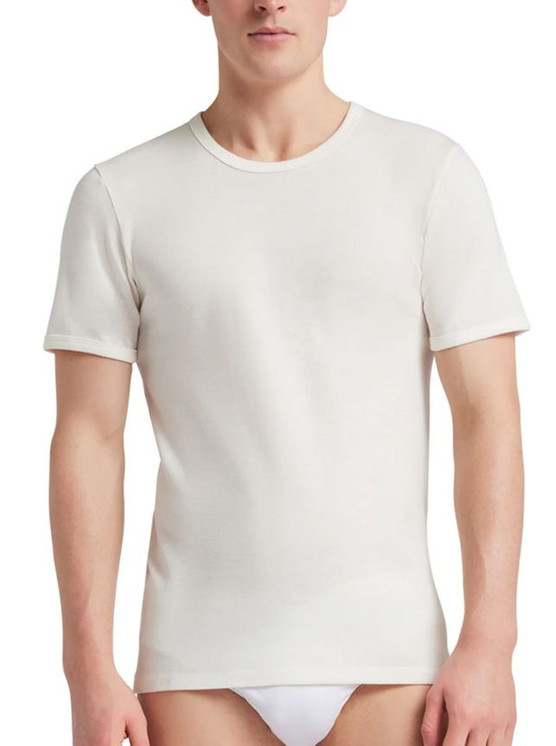 Maglia Uomo Liabel 05321 23 Mezza Manica Girocollo in Lana e Cotone