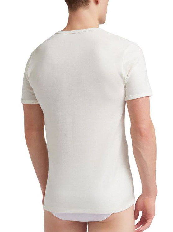 Maglia Uomo Liabel 05321 23 Mezza Manica Girocollo in Lana e Cotone