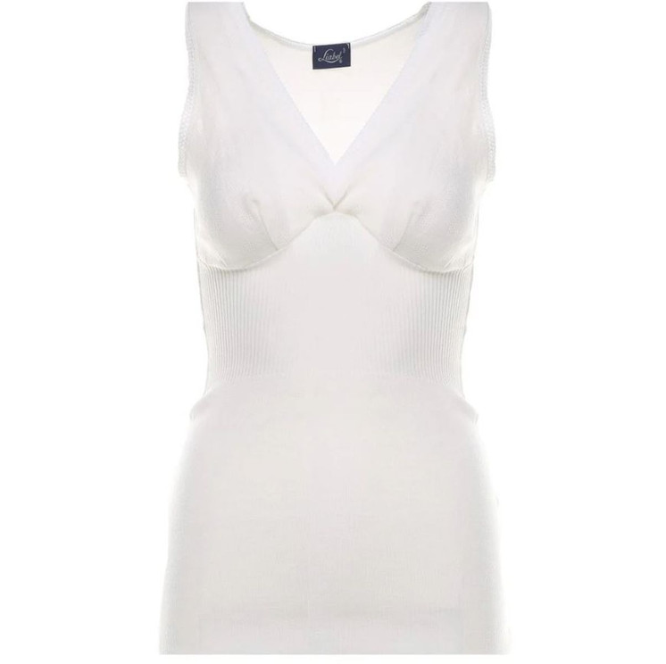 Canottiera Donna Liabel 016 736 Spalla Larga con Formaseno in Lana Pesante 80%