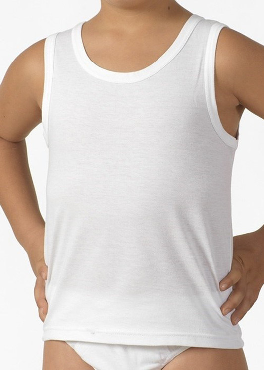 3 Pezzi Canotta Bambino Liabel 03828 223R Spalla Larga in Cotone