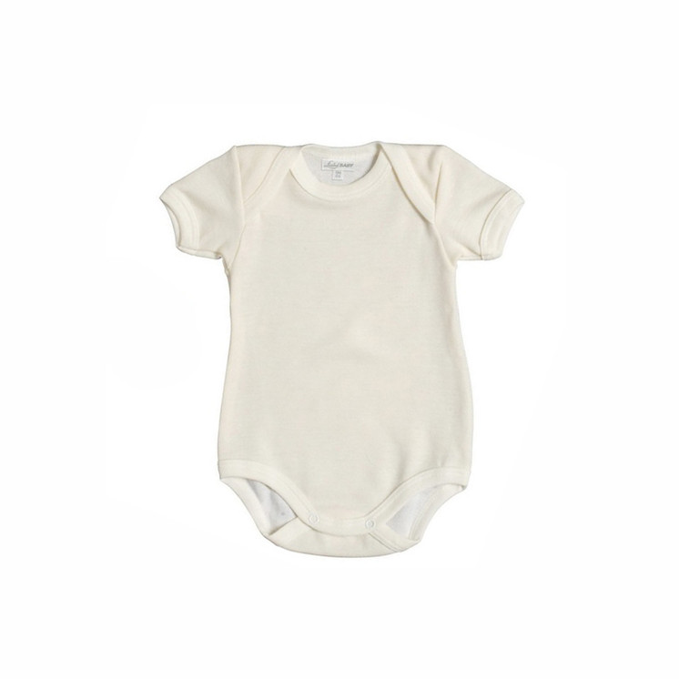 3 Body Neonato Neonata Liabel 02828C Mezza Manica Bianco e Fantasia in Interlock