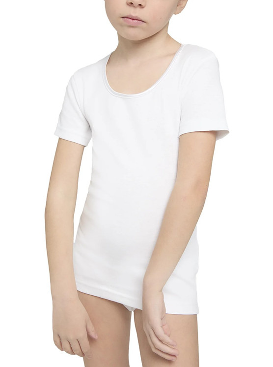 T-Shirt girocollo bordo raso MM bimba, caldo cotone 2828 26R LIABEL