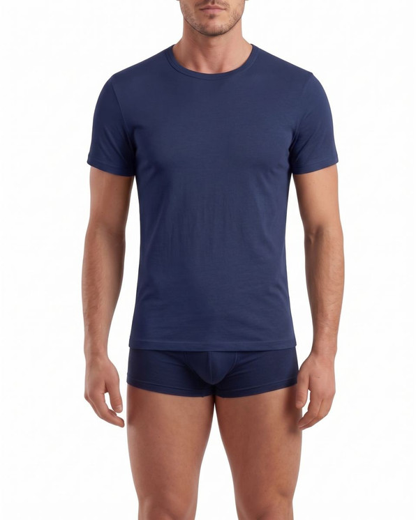 Navigare 516 (pacco da 3) Maglia Uomo Girocollo Mezza Manica Cotone Jersey