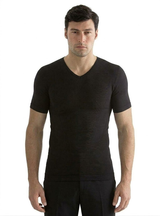Intimidea Maglia Uomo Scollo V manica corta in morbida Microfibra 65200023