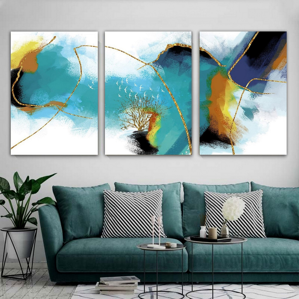 Decolorization Abstract Art Modern Heavy Texture Handmade Stretched 3 Piece Framed Paintings For Sale affordablecanvaspaintings.com.au