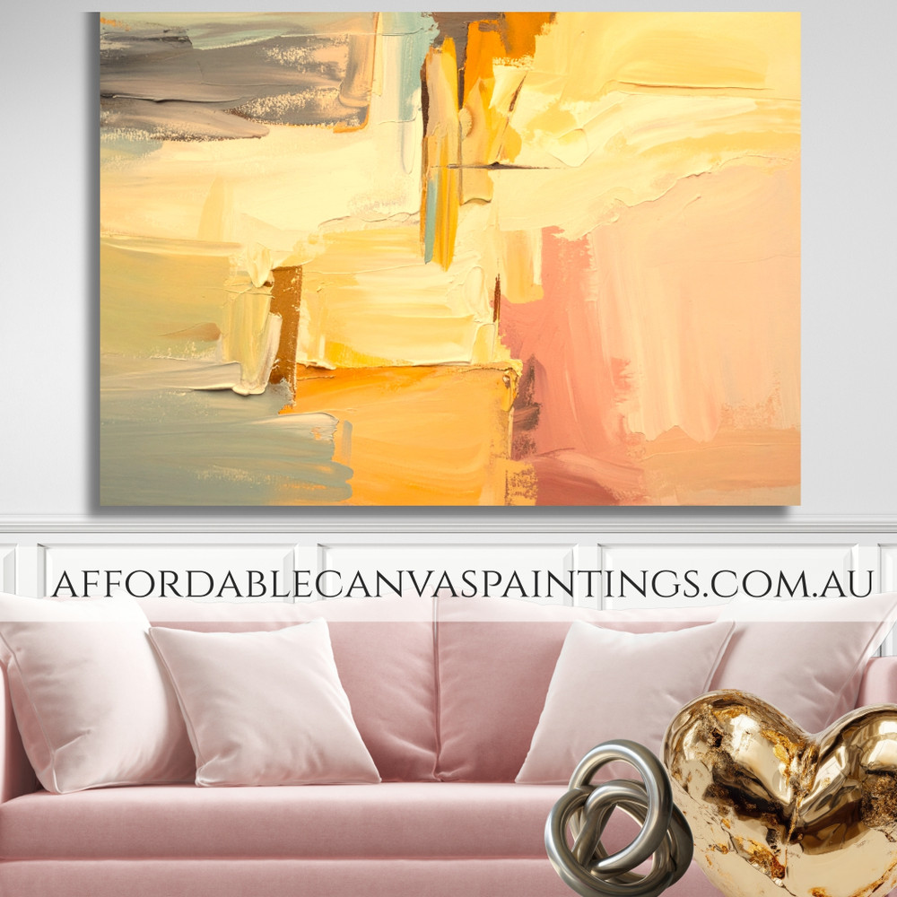 Splotches Famous Abstract Painting Framed Handmade Vintage Canvas Art For Home Decor Online