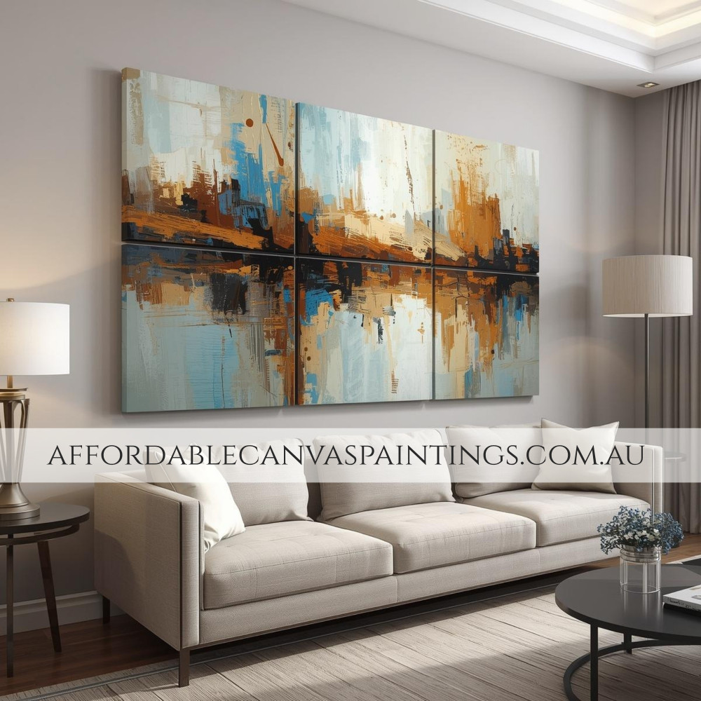 Varicoloured Modern Abstract Art Framed 3 Piece Canvas Wall Art Handmade Impasto Canvas Painting Heavy Textured Acrylic Paintings For Home Decor