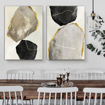 Acuteness Abstract Art Modern Heavy Texture Handmade Framed 2 Piece Best Framed Artwork Australia affordablecanvaspaintings.com.au