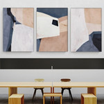 Blemish Abstract Art Modern Heavy Texture Handmade Stretched 3 Piece Framed Canvas Wall Art Australia For Home Décor