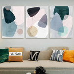 Spherical Abstract Art Modern Heavy Texture Handmade Stretched 3 Piece Best Framed Artwork Australia For Room Décor