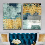 Blemish Abstract Art Modern Heavy Texture Handmade Stretched 2 Piece Framed Wall Art Australia affordablecanvaspaintings.com.au