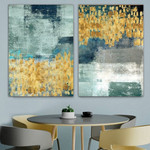 Blemish Abstract Art Modern Heavy Texture Handmade Framed 2 Piece Abstract Acrylic Painting For Home Décor
