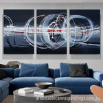 Cambered Streaks Abstract Art Modern Heavy Texture Handmade Stretched 3 Piece Canvas Wall Art Abstract affordablecanvaspaintings.com.au