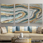 Multicolor Swirling Smear Abstract Art Modern Heavy Texture Handmade Stretched 3 Piece Framed Paintings For Sale affordablecanvaspaintings.com.au