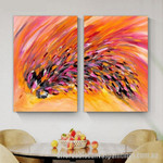 Chromatic Wing Abstract Art Modern Heavy Texture Handmade Framed 2 Piece Framed Artwork Australia Online affordablecanvaspaintings.com.au
