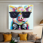 Dapple Pig Abstract Art Modern Heavy Texture Handmade Stretched Framed Paintings For Sale affordablecanvaspaintings.com.au