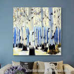 Beautiful Trees Abstract Art Modern Heavy Texture Handmade Framed Acrylic Paintings For Sale Australia affordablecanvaspaintings.com.au