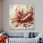 Beautiful Flowers Abstract Art Modern Heavy Texture Handmade Stretched Framed Artwork Australia Online affordablecanvaspaintings.com.au