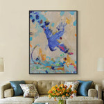 Colorful Smear Abstract Art Modern Heavy Texture Handmade Framed Best Framed Artwork Australia For Home Décor