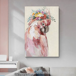 Bild Papagei Gilde Abstract Art Modern Heavy Texture Handmade Framed Framed Paintings Canvas For Room Décor