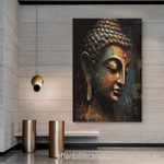 Buddha Abstract Art Modern Heavy Texture Handmade Stretched Acrylic Paintings For Sale Australia For Office Décor