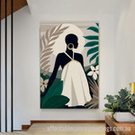 African Women Abstract Art Modern Heavy Texture Handmade Stretched Acrylic Paintings For Sale Australia For Room Décor
