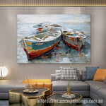 Boat Abstract Art Modern Heavy Texture Handmade Framed Buy Textured Paintings Online Australia For Home Décor