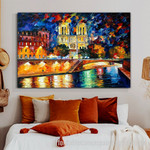 Notre Dame De Paris Abstract Art Modern Heavy Texture Handmade Stretched Acrylic Paintings For Sale Australia For Room Décor