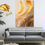 Curved Marks Ready To Hang Canvas Art Abstract Contemporary Framed Modern Wall Art Australia For Home Wall Decor