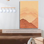 Desert Hills Abstract Landscape Vintage Framed Art For Sale Online Australia For Diy Room Décor