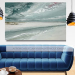 Snowy Path Landscape Vintage Framed Hand Painted Canvas Artwork For Wall Decor Ideas